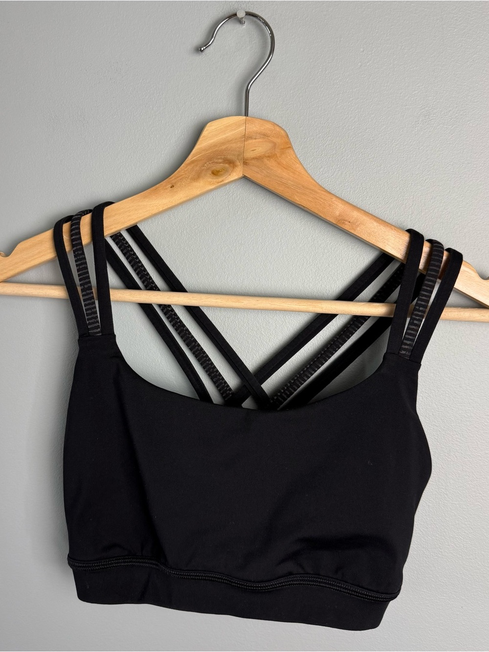 Lululemon Black Strappy Sports Bra